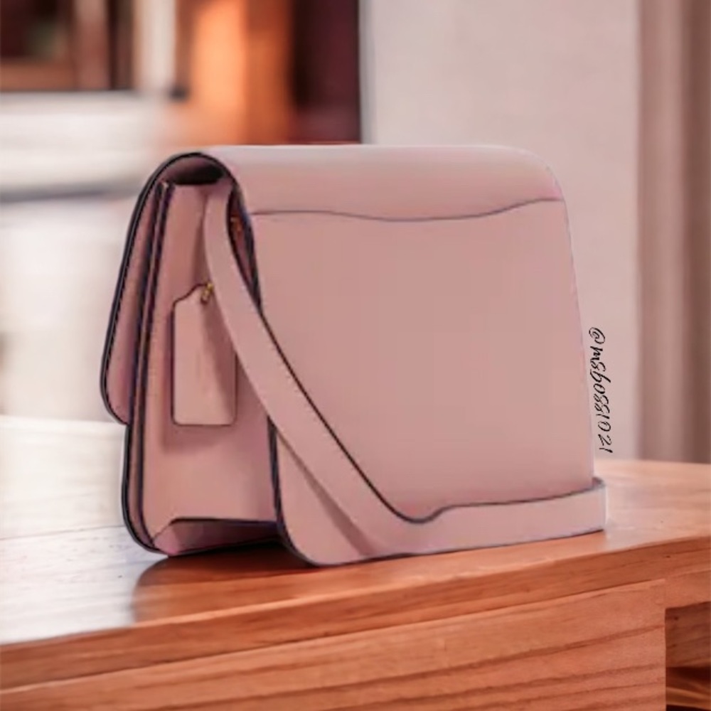 Coach Mini Brynn Leather Crossbody in True Pink BRAND NEW W/TAGS - Picture 8 of 11